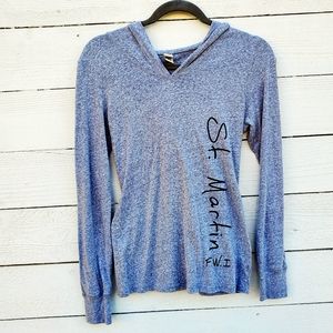 Kavio! St. Martin FWI Gray Hoodie Pullover